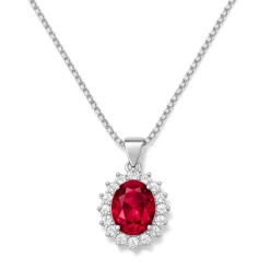 Pendentif cristal rouge Rubis d’Antan
