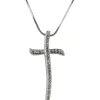 Pendentif croix gm cristal