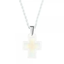 Pendentif croix opale lalique