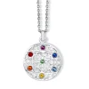 Pendentif fleur chakra cristaux swarovski®