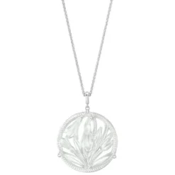 Pendentif fleur de neige lalique