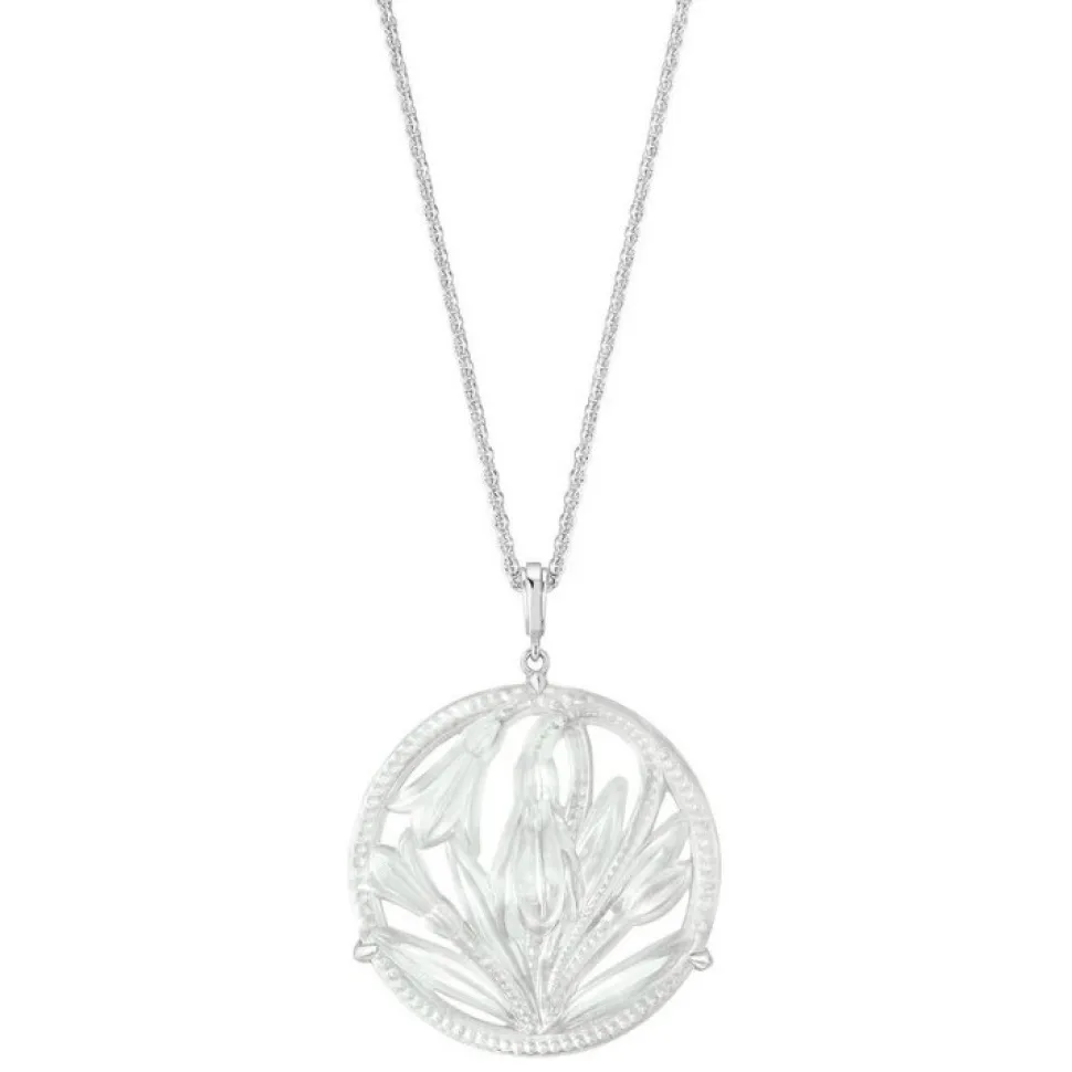 Pendentif fleur de neige lalique