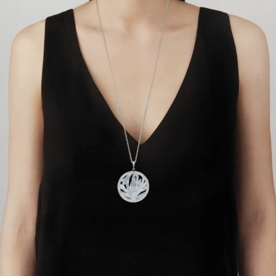 Pendentif fleur de neige lalique