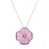 Pendentif fleur fuchsia lalique