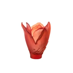 Petit vase safran daum