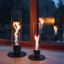 Photophore feu de table spin 900 intérieur et extérieur