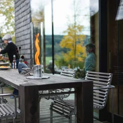 Photophore feu de table spin 900 intérieur et extérieur