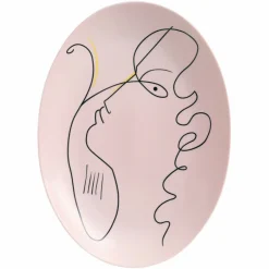 Plat ovale 36 cm La Tristesse d’Orphée Jean Cocteau Raynaud