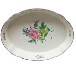 Plat ovale culinaire reverbere