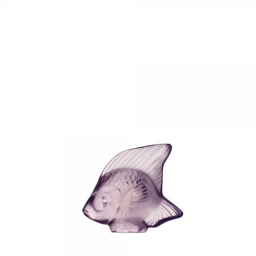 Poisson lilas lalique