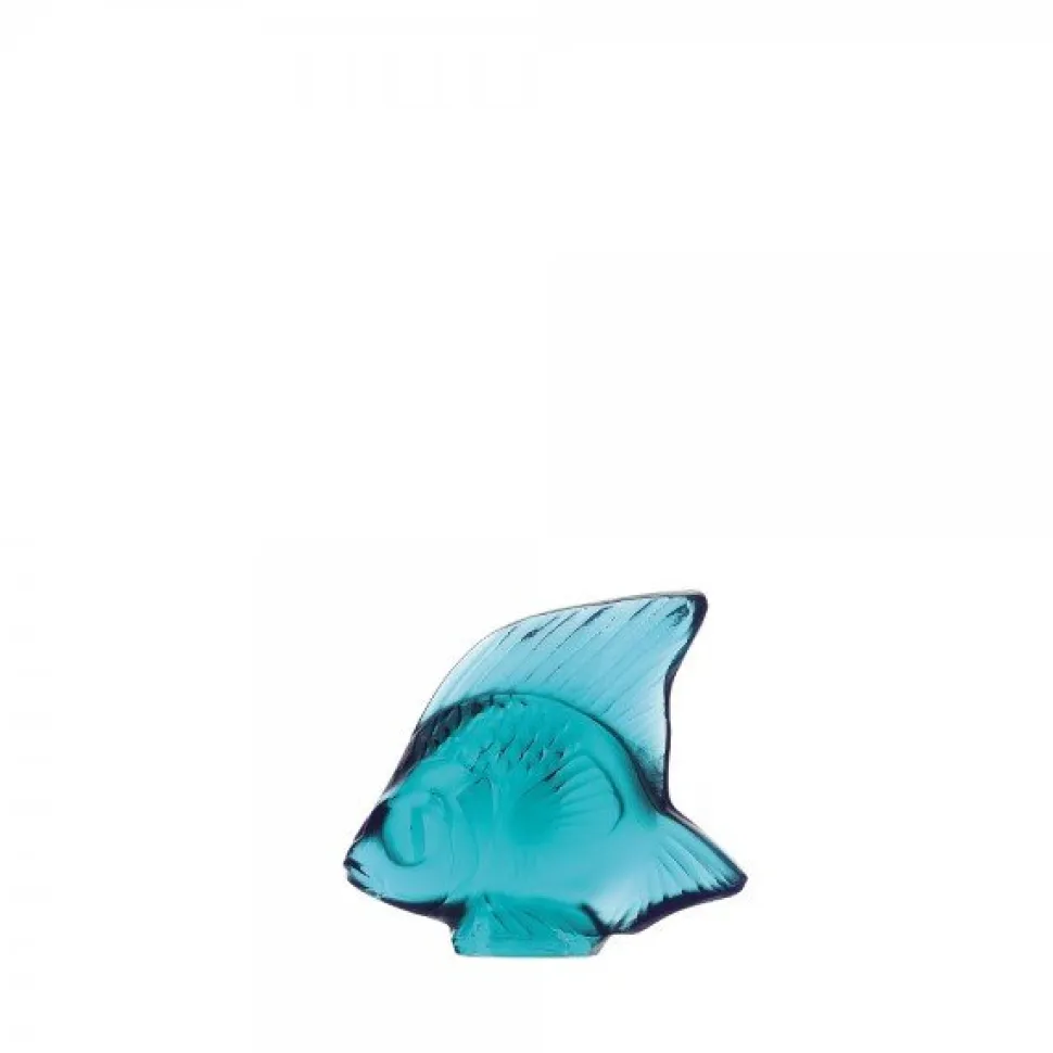 Poisson turquoise clair lalique