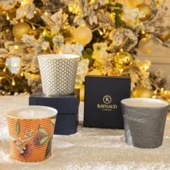 Pot à bougie porcelaine 8 cm Rhododendron Trésor Raynaud