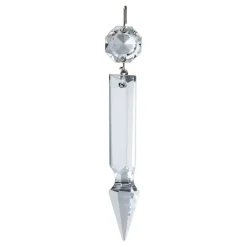 Prisme cristal argent pour lustre