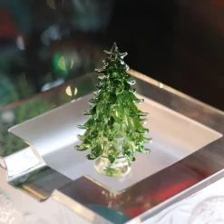 Sapin miniature verre au chalumeau