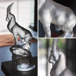 Sculpture Bouquetin terramineral Lalique