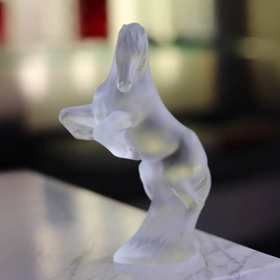 Sculpture Cheval cabré petit modèle Lalique