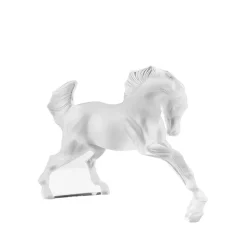 Sculpture cheval incolore lalique