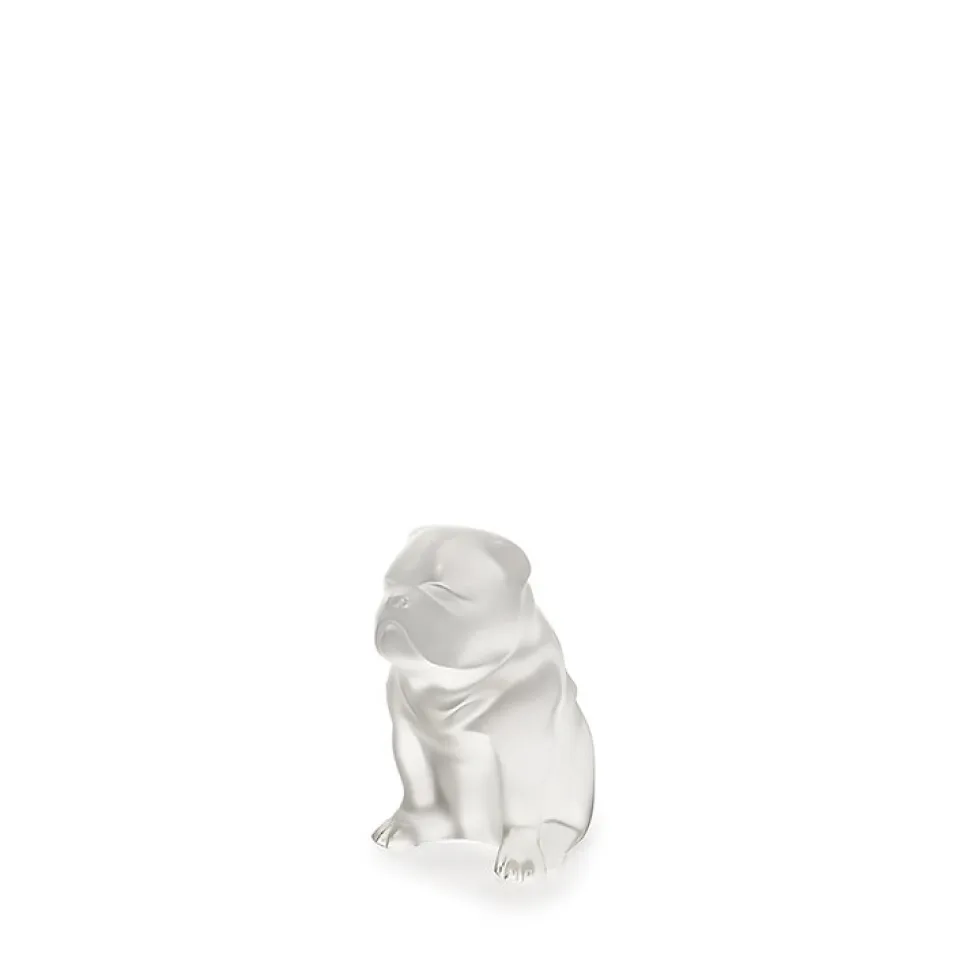 Sculpture chien bulldog lalique