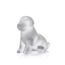 Sculpture chiot assis sugar lalique