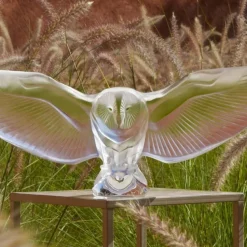 Sculpture chouette effraie Lalique
