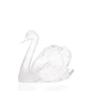 Sculpture cygne tête haute lalique