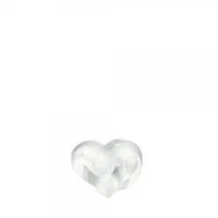 Sculpture incolore coeurs lalique