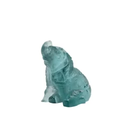 Sculpture Élephanteau terramineral Lalique