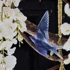 Sculpture murale hirondelle lalique