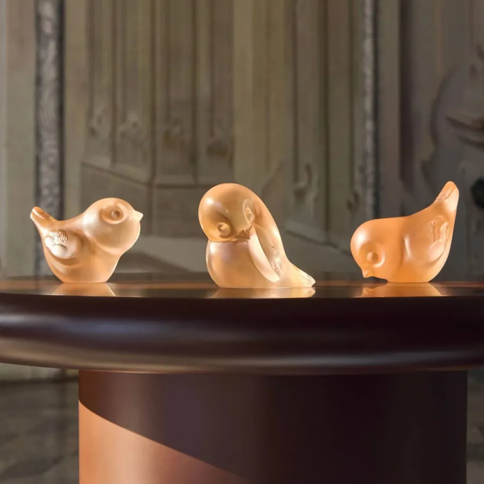 Sculpture Piou-Piou Tête levée Lalique