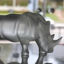 Sculpture rhinocéros lalique