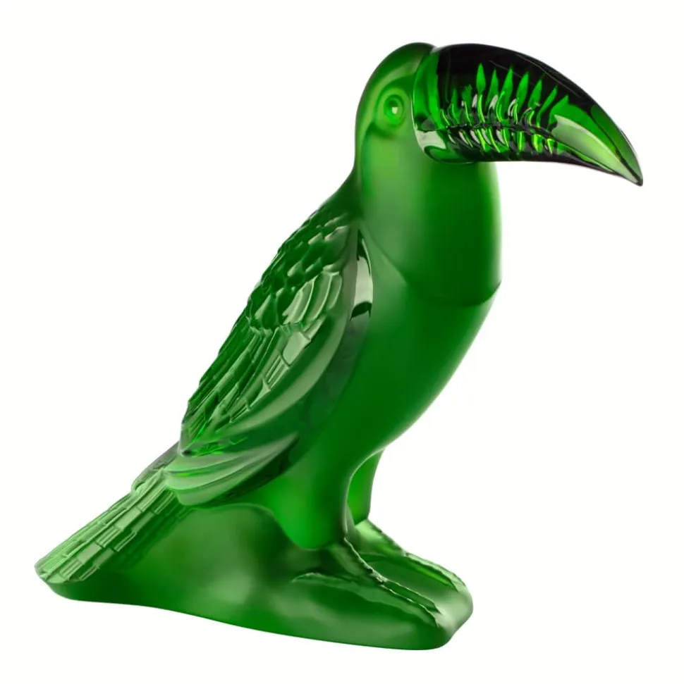 Sculpture Toucan vert Lalique