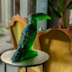 Sculpture Toucan vert Lalique