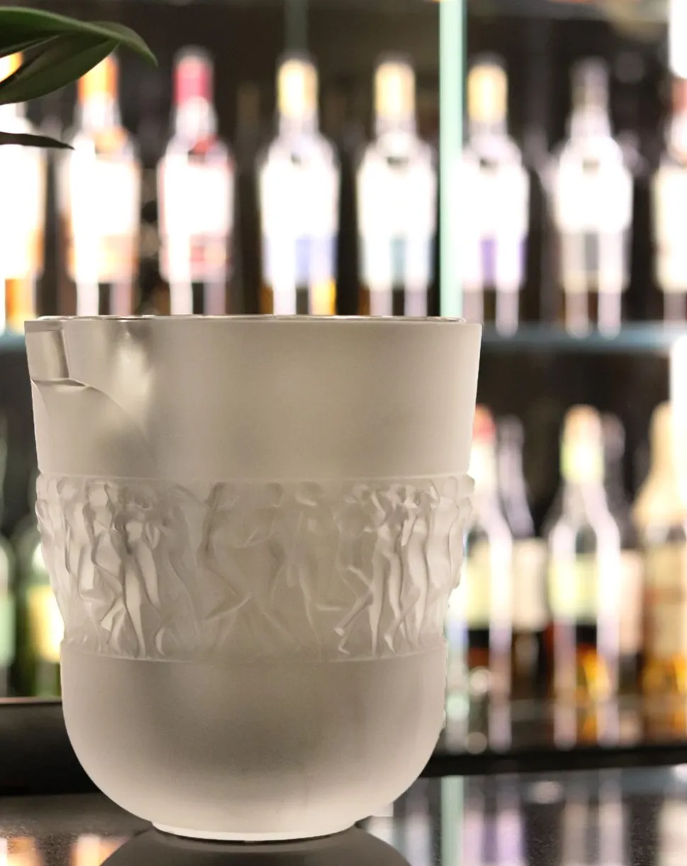 Seau à champagne bacchantes lalique