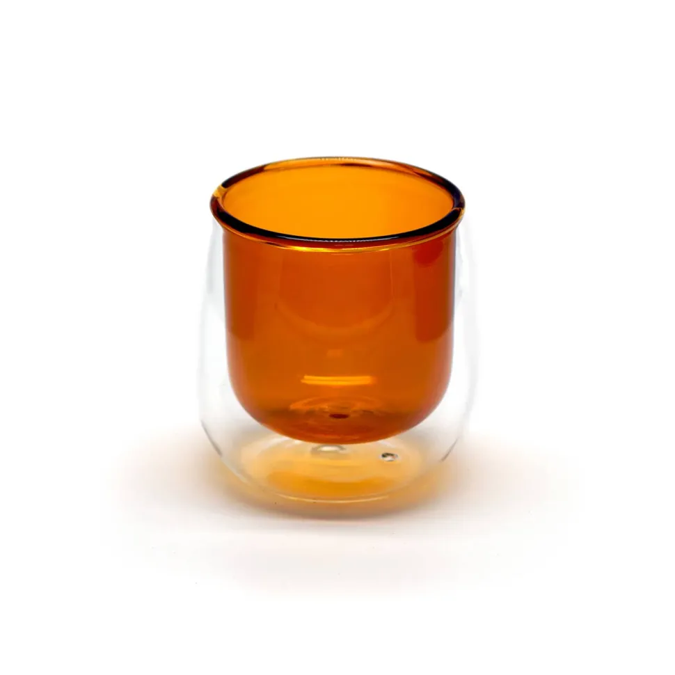 Set 2 Expresso en cristal double paroi