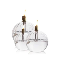 Set 3 lampes huile élégance (pm – mm – gm) + paraffine x2