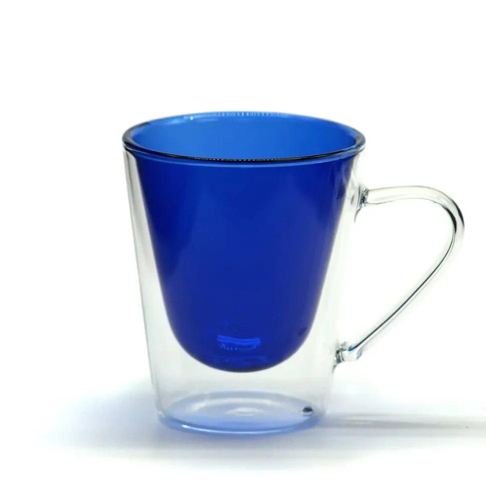 Set 2 Mugs en cristal double paroi