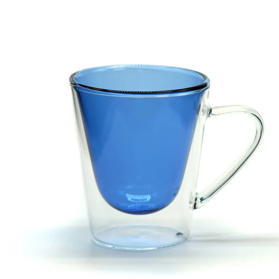 Set 2 Mugs en cristal double paroi