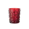 Set 2 Punk gobelets cristal rubis