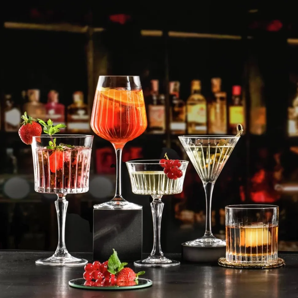 Set 4 Verres à vin cristal clair timeless