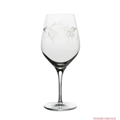 Set 2 Verres bordeaux cristal taillé raisin lehrer