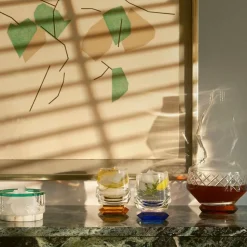 Set 2 Whimsy bleu verre à whisky Reflections Copenhagen