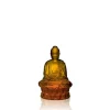 Statuette petit bouddha ambre lalique