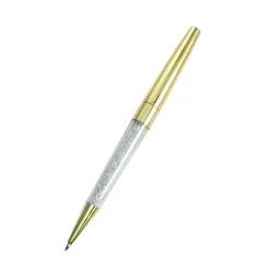 Stylo cristaux et acier inoxydable