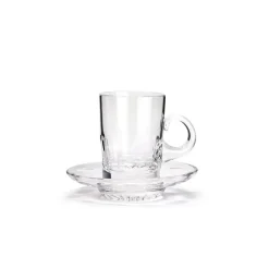 Tasse et soucoupe monaco cristal de paris x6