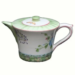 Théière vent de fleurs lunéville