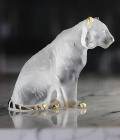 Tigre assis cristal lalique