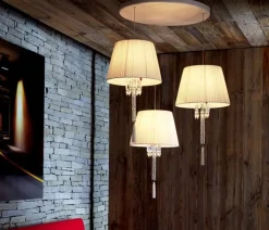 Torch suspension abat-jour baccarat