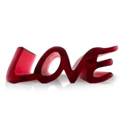 True love grand modèle rouge Daum