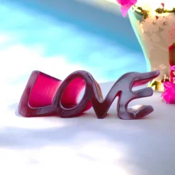 True love grand modèle rouge Daum