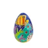 Œuf aqua tropicale Émaux de Longwy